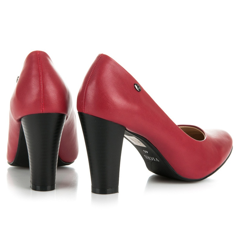 Vices New Collection Klassische Pumps auf der Post rot 1