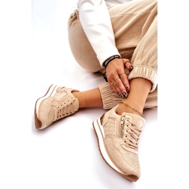 Marquiiz Adrea Damen Sportschuhe mit Zierreißverschluss Beige 4