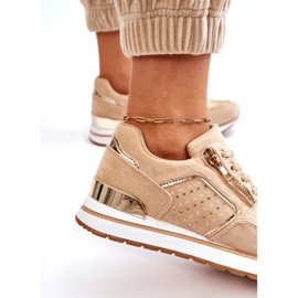 Marquiiz Adrea Damen Sportschuhe mit Zierreißverschluss Beige 3