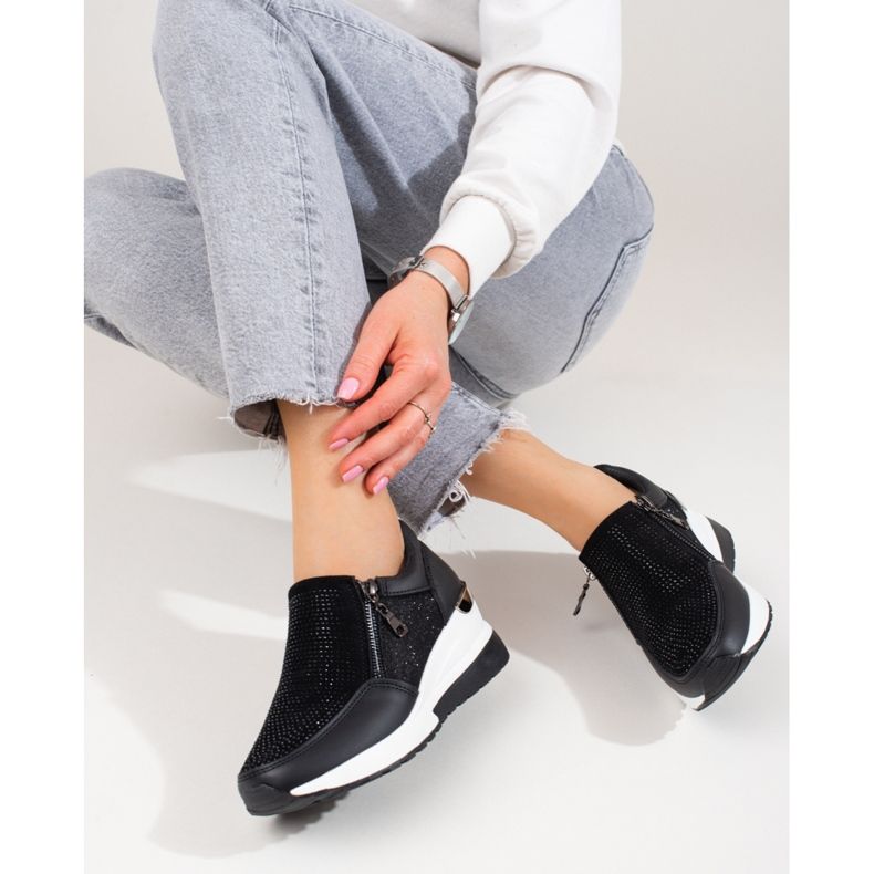 Schwarze Shelovet-Sneaker für Damen 2