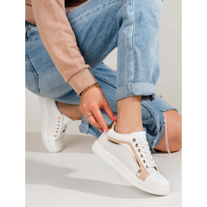 Klassische Damen Sportschuhe weiß Shelovet 2