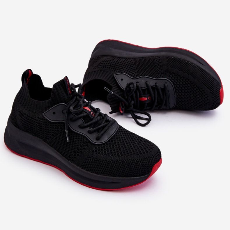 Damen Cross Jeans Slip-On Sneakers LL2R4032C Schwarz 1