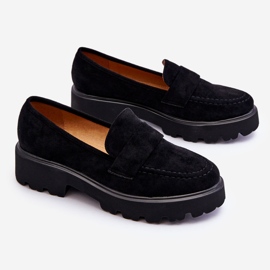 Vinceza Klassische Wildleder-Loafer Schwarz Corrin 1