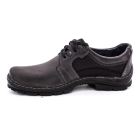 Polbut Graue Herren Lederschuhe K19 1