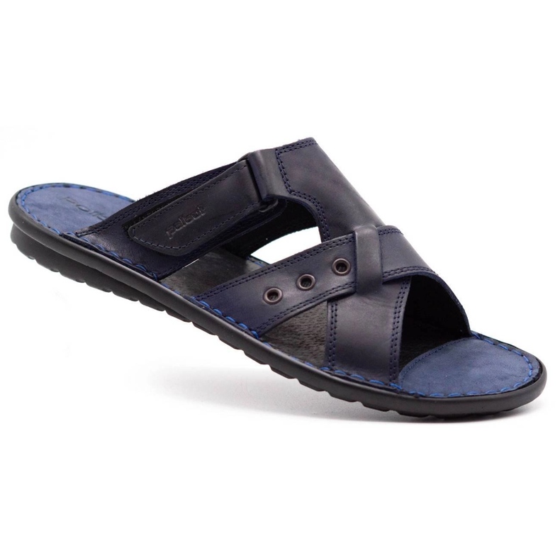 Polbut Herren SA05 dunkelblaue Hausschuhe 1