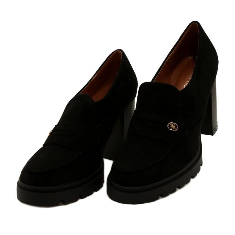 Evento Modische Mokassins auf Plateau und schwarzem Riegel 3