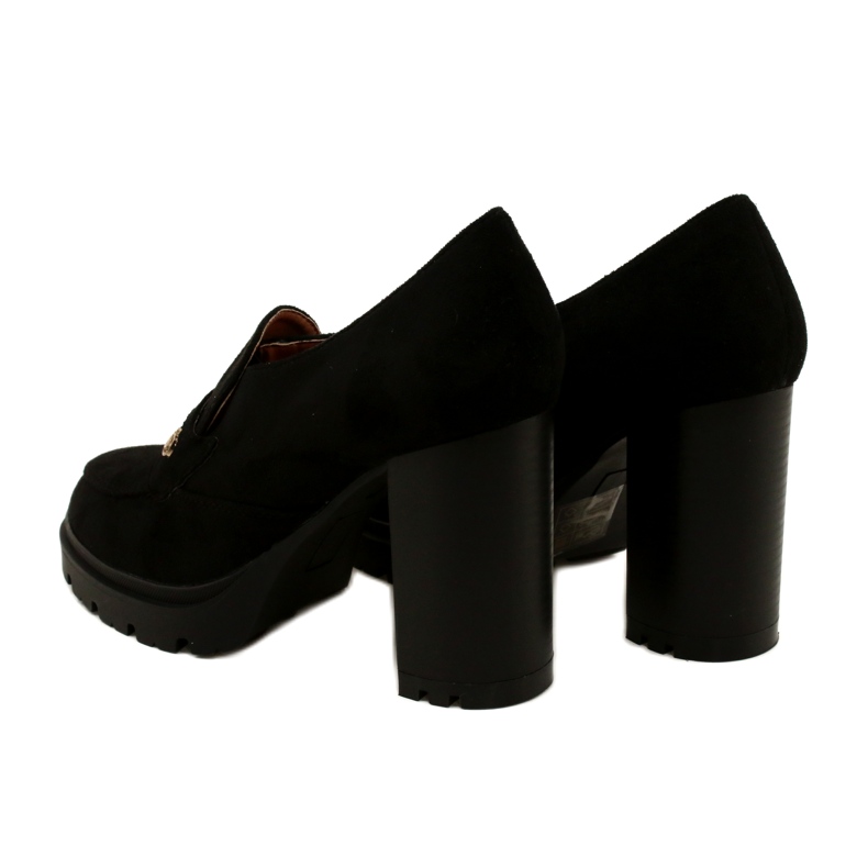 Evento Modische Mokassins auf Plateau und schwarzem Riegel 5