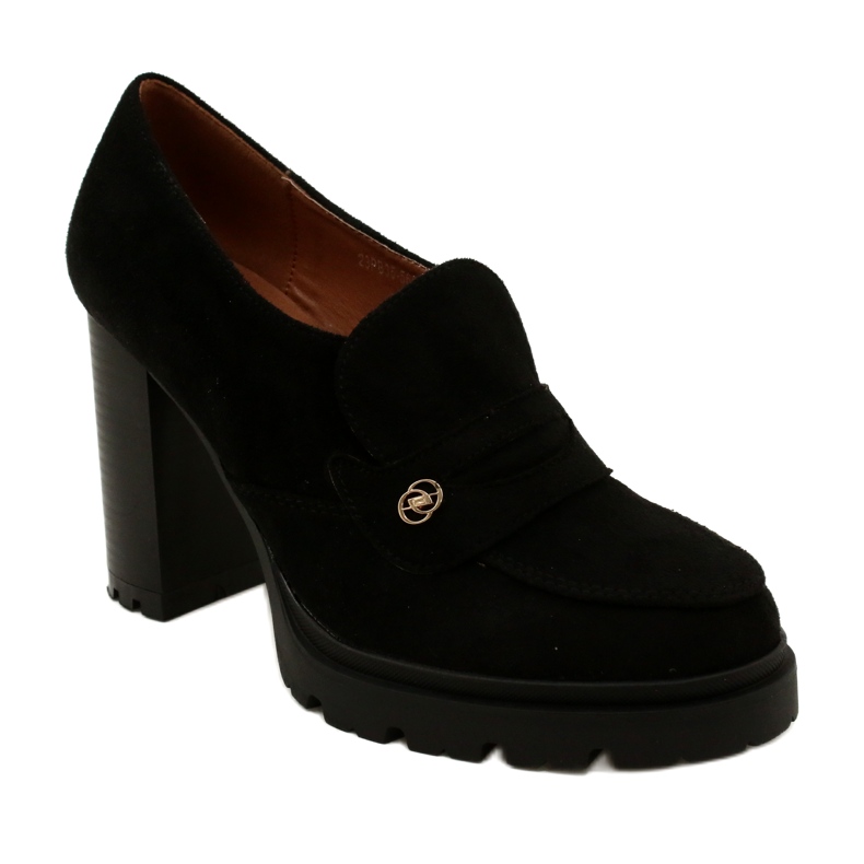 Evento Modische Mokassins auf Plateau und schwarzem Riegel 1