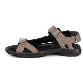 ŁUKPOL Herren Ledersandalen 832 grau 1
