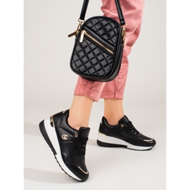 Schwarze Shelovet-Sneaker für Damen 2