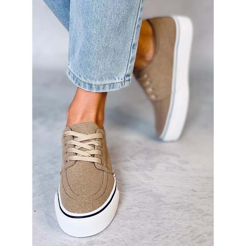 BM Ming Khaki Damenturnschuhe beige 2