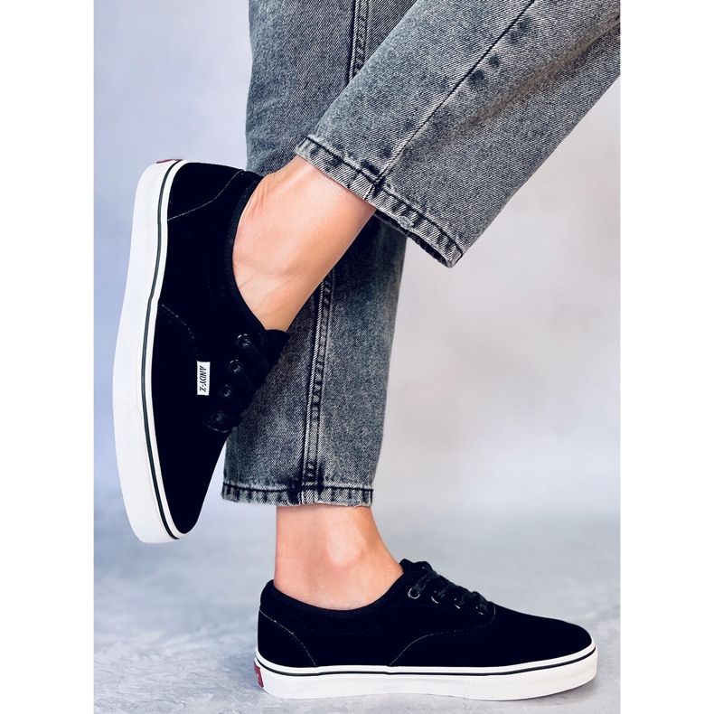 BM Lovis Damen Sneaker aus schwarzem Wildleder 1