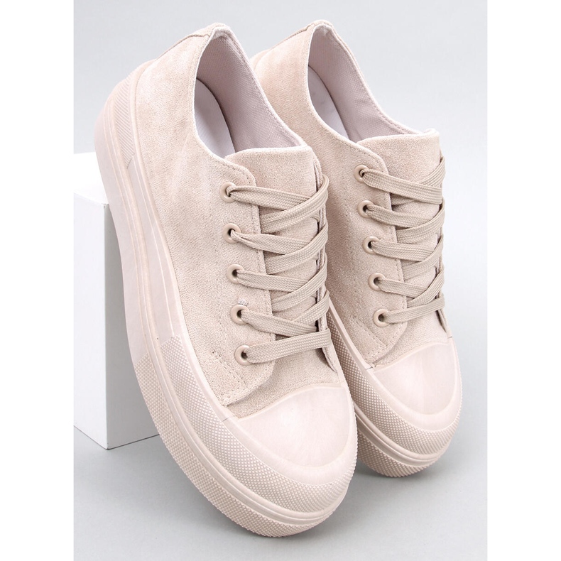 BM Curtis Beige Plateausneaker 1