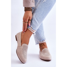 S.Barski Bequeme Loafer aus Wildleder Beige Giovana 2