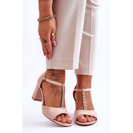 S.Barski Damensandalen aus Wildleder Beige Florines 1