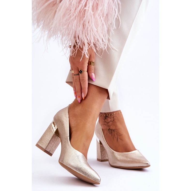 Lewski Shoes Lederpumps Lewski 3117 Gold golden 2