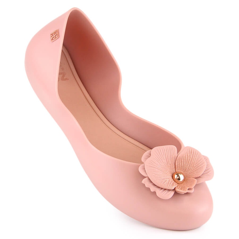Bequeme Damenballerinas duftender elastischer Nude Zaxy LL285002 rosa 1