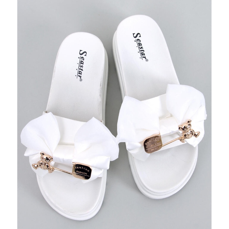 BM Teddy Weiße Teddybär-Plateauschuhe 1