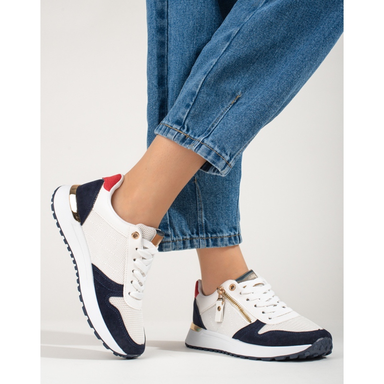 Bequeme Damen Sportschuhe weiß Shelovet 1