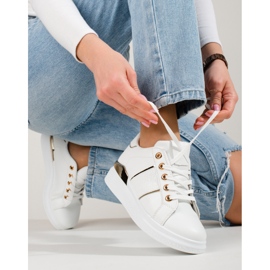 Sportschuhe für Damen in Weiß und Gold von Shelovet 1