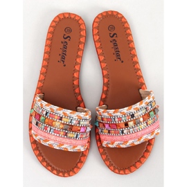 Marokko Orange Marrakesch Hausschuhe 1