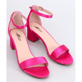 Clarence Fuchsia Sandalen mit niedrigem Absatz rosa 1