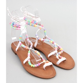 Seastar Megh White Römerstiefel mit Perlen weiß 1