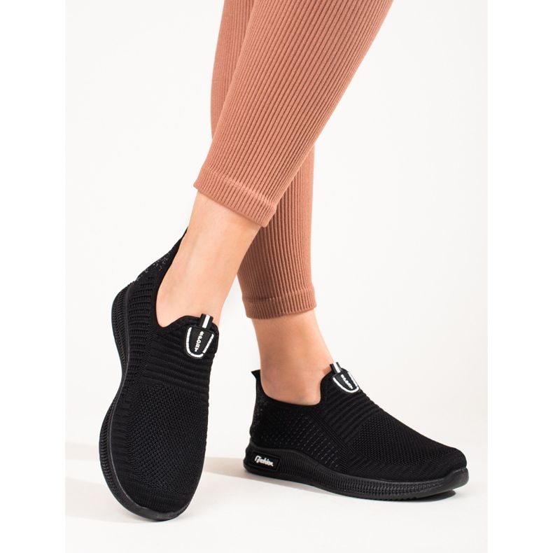 Leichte schwarze Textil-Sportschuhe für Damen T.Sokolski 2