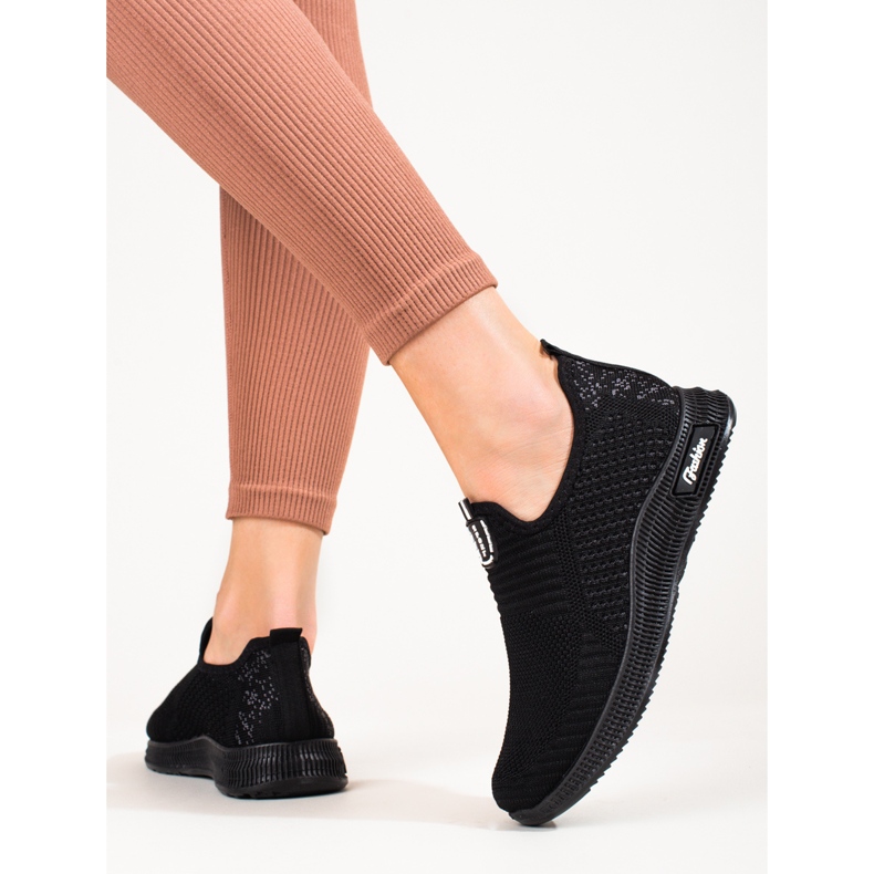 Leichte schwarze Textil-Sportschuhe für Damen T.Sokolski 1