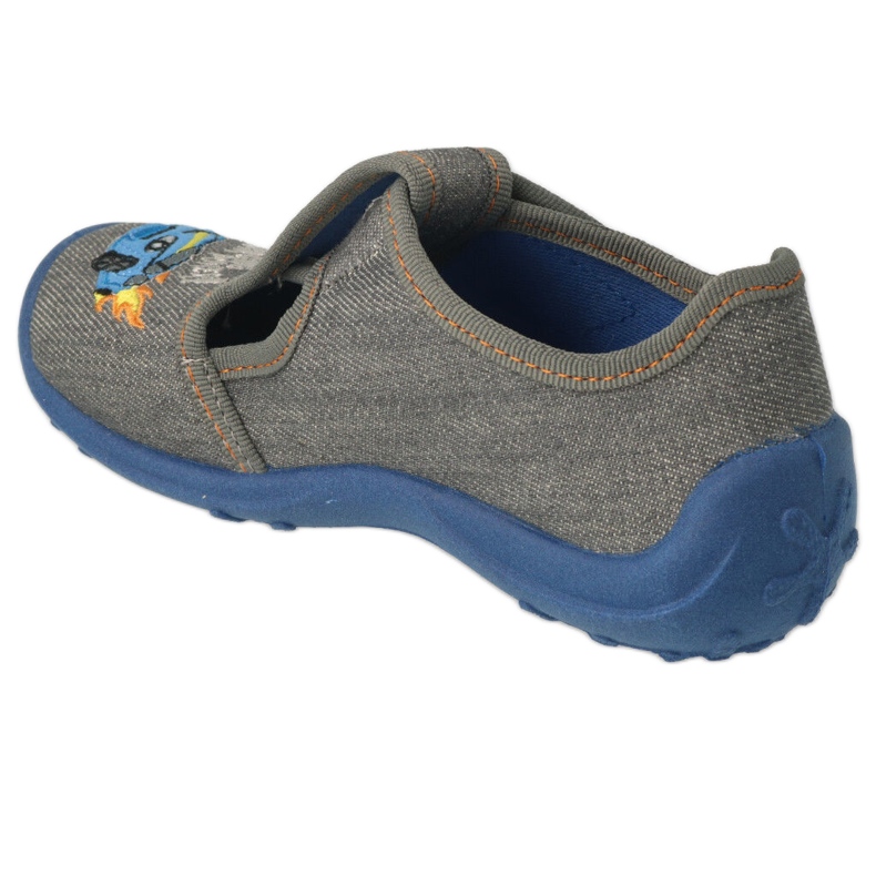 Befado Kinderschuhe 010X024 blau grau 4