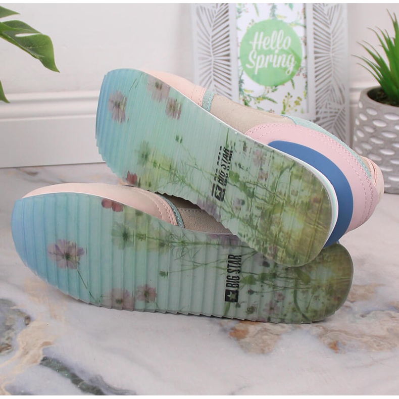 Sportschuhe aus Leder für Damen Sneakers Big Star LL274347 mehrfarbig 1