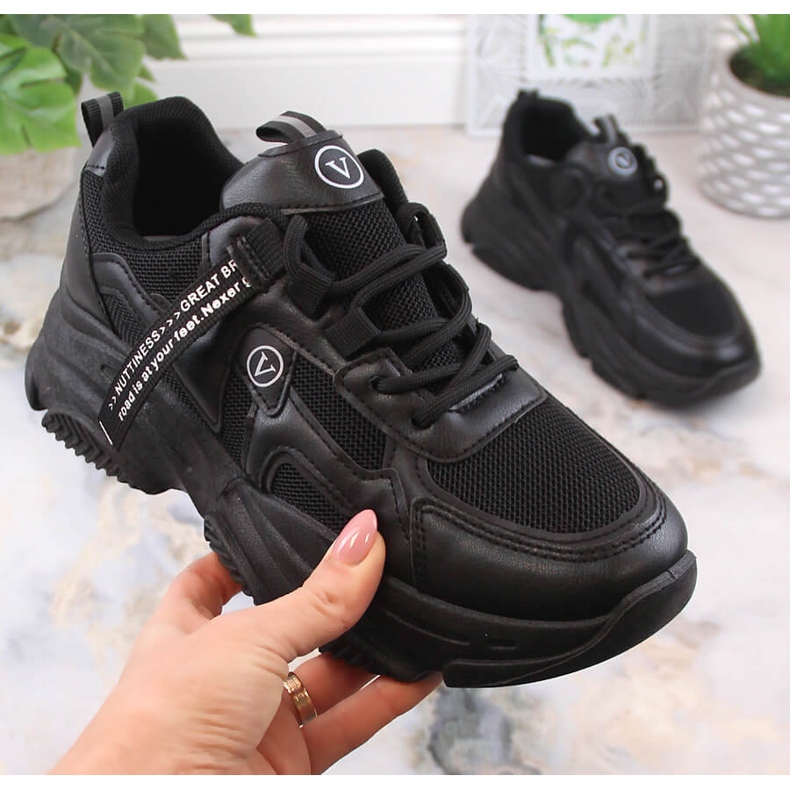 Damen Sportschuhe schwarz Vinceza 13577 Turnschuhe 1