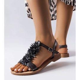 PA1 Richard-Sandalen in Schwarzmetallic 1