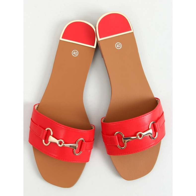 Galerie Rote Damenhausschuhe 1