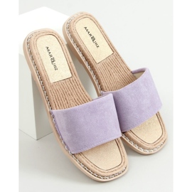 Daniels Purple Damen Wildlederhausschuhe lila 1