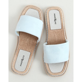 Daniels Blue Damen Wildlederhausschuhe blau 1