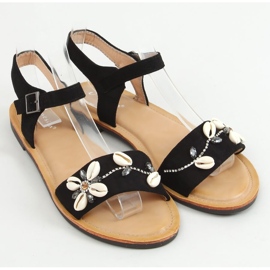 PA1 Mason Schwarze Shell-Sandalen 1