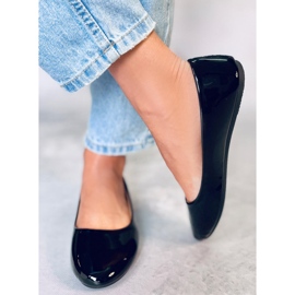 Cargil Schwarz lackierte Ballerinas 2