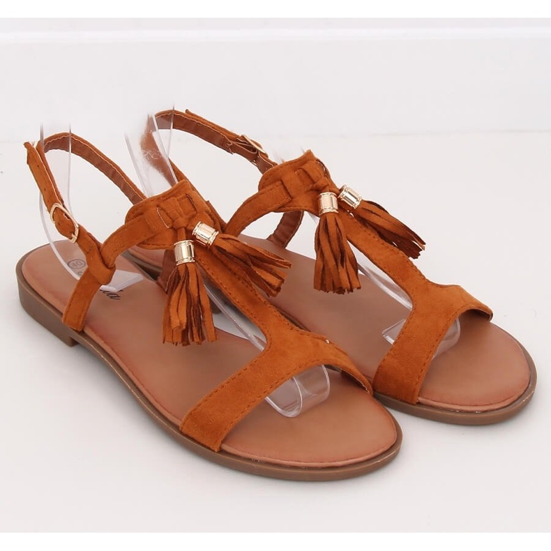 BM Bayles Camel Damensandalen braun 1