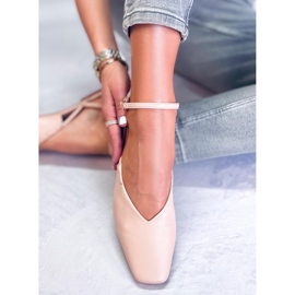 BM Ballerinas mit offener Ferse von Gianna Nude beige 1