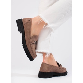 W. Potocki Damen Wildlederloafer Potocki dunkelbeige 2