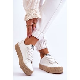 Modischer geflochtener Sneaker Lee Cooper LCW-23-31-1796L Weiß 2