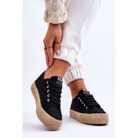 Modischer geflochtener Sneaker Lee Cooper LCW-23-31-1797L Schwarz 2