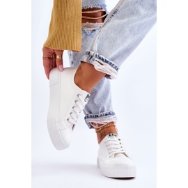 Bequeme Plateau Sneaker Lee Cooper LCW-23-31-1806L Weiß 2