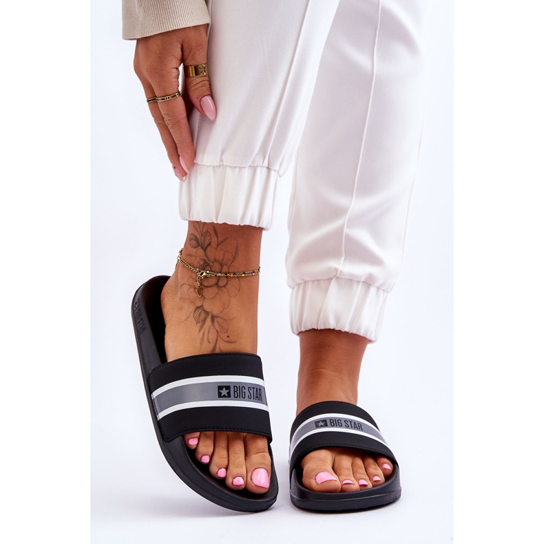 Leichte Schaumstoffhausschuhe Big Star JJ274648 Schwarz 1