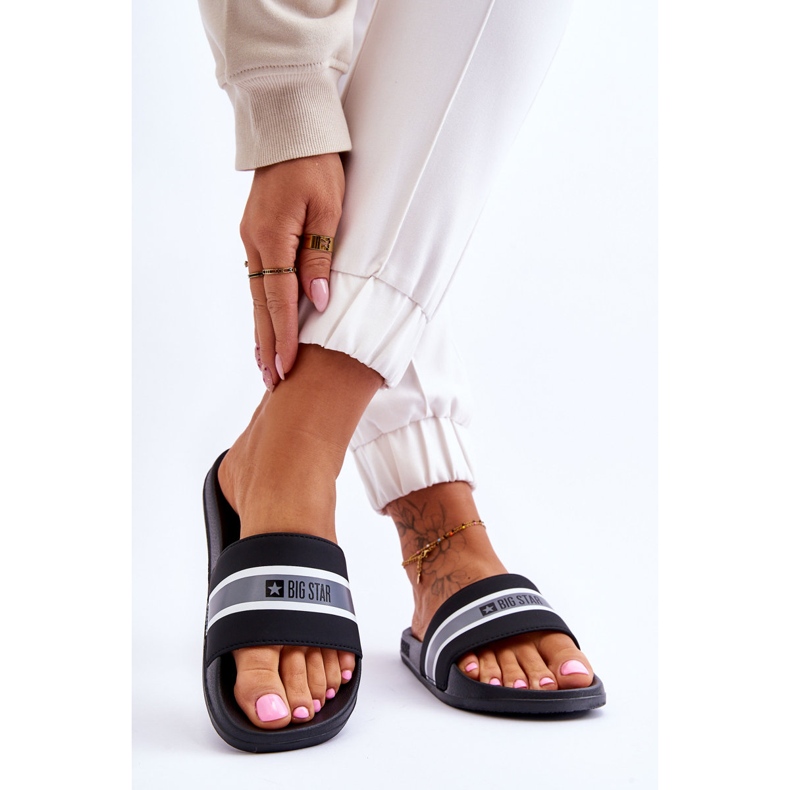 Leichte Schaumstoffhausschuhe Big Star JJ274648 Schwarz 2