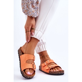 PM1 Damen Cortina Orange Slip-On Sandalen 2