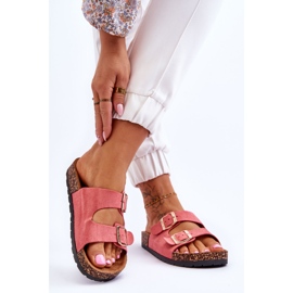 Damen Cortina Pink Slip-On Sandalen rosa 2