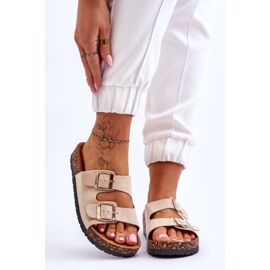 PM1 Damen Cortina beige Slip-On Sandalen 1
