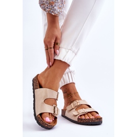 PM1 Damen Cortina beige Slip-On Sandalen 2